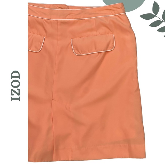 🛍️3/$40 IZOD Performance Skort | Golf & Tennis Wear | Piped Detail Size 8 - Picture 4 of 6
